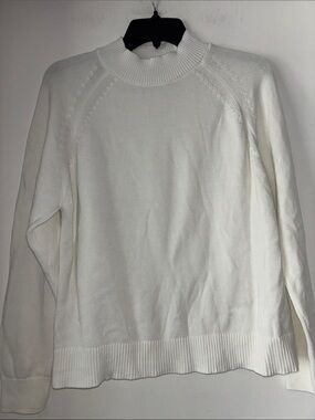 Quince White Knit Sweater
